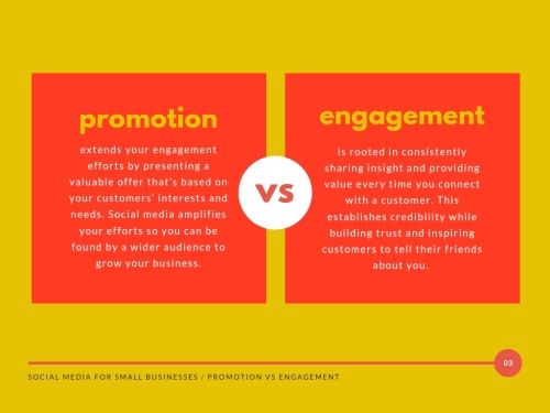 Promotion VS Engagement
